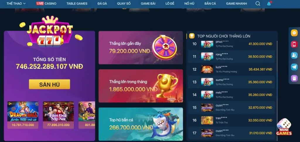 Đa dạng trò chơi tại QQ188